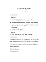 Giáo án Toán lớp 2 - 14 TRỪ ĐI MỘT SỐ 14 – 8 potx