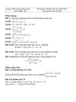 de thi giua hoc ki 2-2009-2010 truong NHHkiem tra giua hoc ki 2