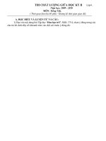 đề thiGHKII môn TV lớp 4