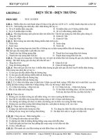 Trắc nghiệm điện tích - Điện trường doc