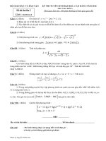Đề Thi Thử ĐH Lần 3 Môn TOÁN Khối A - THPT Thanh Oai B [2009 - 2010] docx