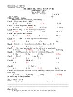 Đề KT giữa kì 2 lớp 2 cực Chuẩn.