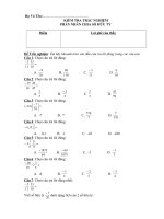 KIEM TRA TRAC NGIEM PHAN NHAN CHIA SO HUU TY