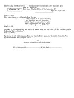 Đề thi giao lưu HSG- Ngữ văn 8