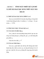 tính toán thiết kế cụm đồ gá để mài biên dạng dao xọc răng bao hình trên máy mài răng MAAG HSS-30, chương 7 pps