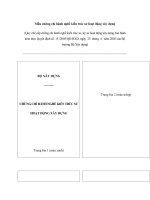 Mẫu chứng chỉ hành nghề kiến trúc sư hoạt động xây dựng docx