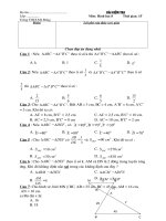 Đề kiểm tra 15'''' hình 8-HKII