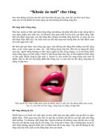 “Khoác áo mới” cho răng potx