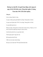 Hưởng trợ cấp đối với người hoạt động cách mạng từ ngày 01/01/1945 đến trước Tổng khởi nghĩa 19 tháng Tám năm 1945 (Tiền khởi nghĩa). ppsx