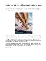 Chăm sóc đôi chân để tự tin diện dép xỏ ngón pps