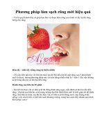 Phương pháp làm sạch răng mới hiệu quả pot