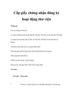 Cấp giấy chứng nhận đăng ký hoạt động thư viện ppsx