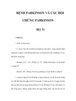 BỆNH PARKINSON VÀ CÁC HỘI CHỨNG PARKINSON (Kỳ 3) ppt