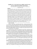 Nghiên cứu và xây dựng quy trình canh tác đay sản xuất bột giấy ở Đồng Tháp Mười