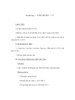 Giáo án Toán lớp 1 - Các số từ 1 đến 5 doc