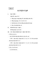 Giáo án Toán lớp 2 - LUYỆN TẬP 1 doc