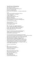 Lời nhạc mốt số bài hát pptx