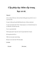 Cấp phép dạy thêm cấp trung học cơ sở ppsx