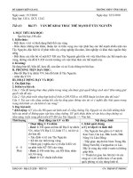 GIÁO ÁN ĐỊA LÍ 12 CB - TIẾT 43