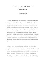 LUYỆN ĐỌC TIẾNG ANH QUA CÁC TÁC PHẨM VĂN HỌC –CALL OF THE WILD JACK LONDON CHAPTER 5 (P2) potx