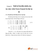 Nâng cao chất lượng điều khiển cho robot Scara, chương 10 doc