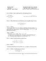 ĐỀ THI TOÁN HK2 ( NC)