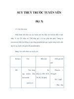 SUY THUỲ TRƯỚC TUYẾN YÊN (Kỳ 3) docx