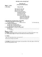 Đề thi toan 3 môn Tiếng Việt