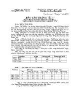 Báo cáo đề nghị cộng nhận cơ quan văn hóa cấp huyện