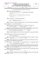 Đề thi KSCL học sinh giải toán qua mạng internet lơp 5