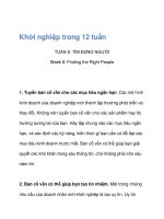 Khởi nghiệp trong 12 tuần - tuần 8 doc