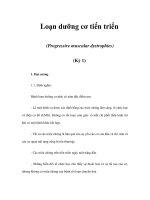 Loạn dưỡng cơ tiến triển (Progressive muscular dystrophies) (Kỳ 1) pot