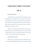 CHẬM PHÁT TRIỂN TÂM THẦN (Kỳ 2) ppsx