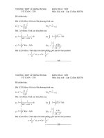 Đề Giải tích 12 NC Tiết 68