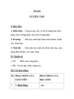 TOÁN LUYỆN TẬP tuần 15 pps