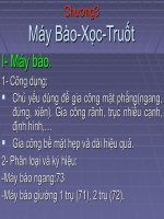 Chương 3: Máy bào - xọc - truốt pdf