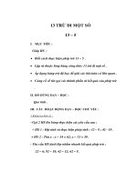 Giáo án Toán lớp 2 - 13 TRỪ ĐI MỘT SỐ 13 – 5 pps