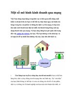 một số mô hình kinh doanh qua mạng