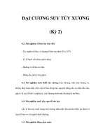 ĐẠI CƯƠNG SUY TỦY XƯƠNG (Kỳ 2) ppsx