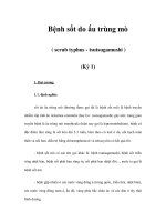 Bệnh sốt do ấu trùng mò ( scrub typhus - tsutsugamushi ) (Kỳ 1) pptx