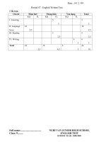 de kiem tra anh 9(Unit 6,7)