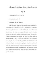 CÁC CHỨNG BỆNH VÙNG CỘT SỐNG CỔ (Kỳ 3) potx