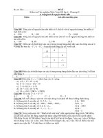 Kiem tra trac nghiem So hoc 6-Cong hai so nguyen khac dau