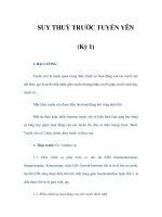 SUY THUỲ TRƯỚC TUYẾN YÊN (Kỳ 1) ppt