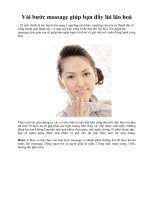 Vài bước massage giúp bạn đẩy lùi lão hoá docx