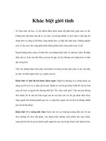 Khác biệt giới tính - Khắc phục tật xấu ở trẻ ppt