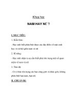 Khoa hoc NAM HAY NỮ ? pptx