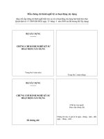 Mẫu chứng chỉ hành nghề kỹ sư hoạt động xây dựng pot