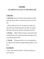 TẬP ĐỌC TÁC PHẨM CỦA SI-LE VÀ TÊN PHÁT XÍT ppt