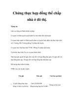 Chứng thực hợp đồng thế chấp nhà ở đô thị. ppsx